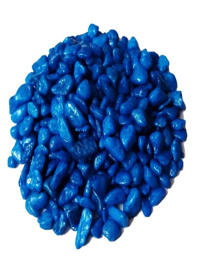 DS1 Blue Pebbles Gravels Stone for Aquarium, Table, Vase, Fountain, 450 gm - Image 2